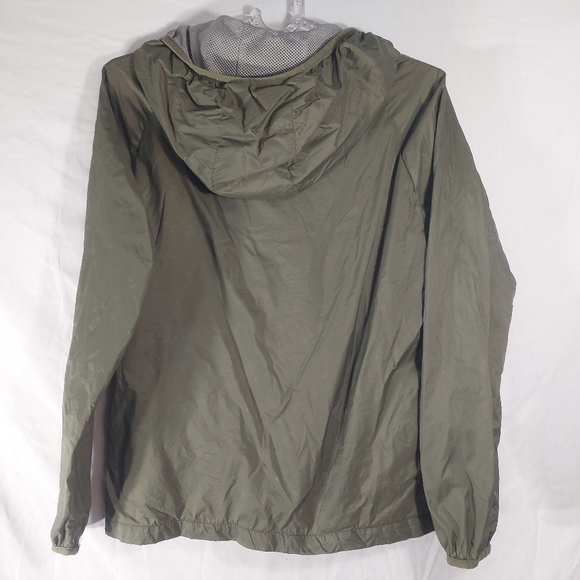 Bench packable khaki green windbreaker jacket, small - Picture 6 of 9